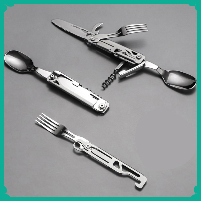 Camping Cooking And Dining Set - Çok fonksiyonlu Kamp Çatal Kaşık Seti