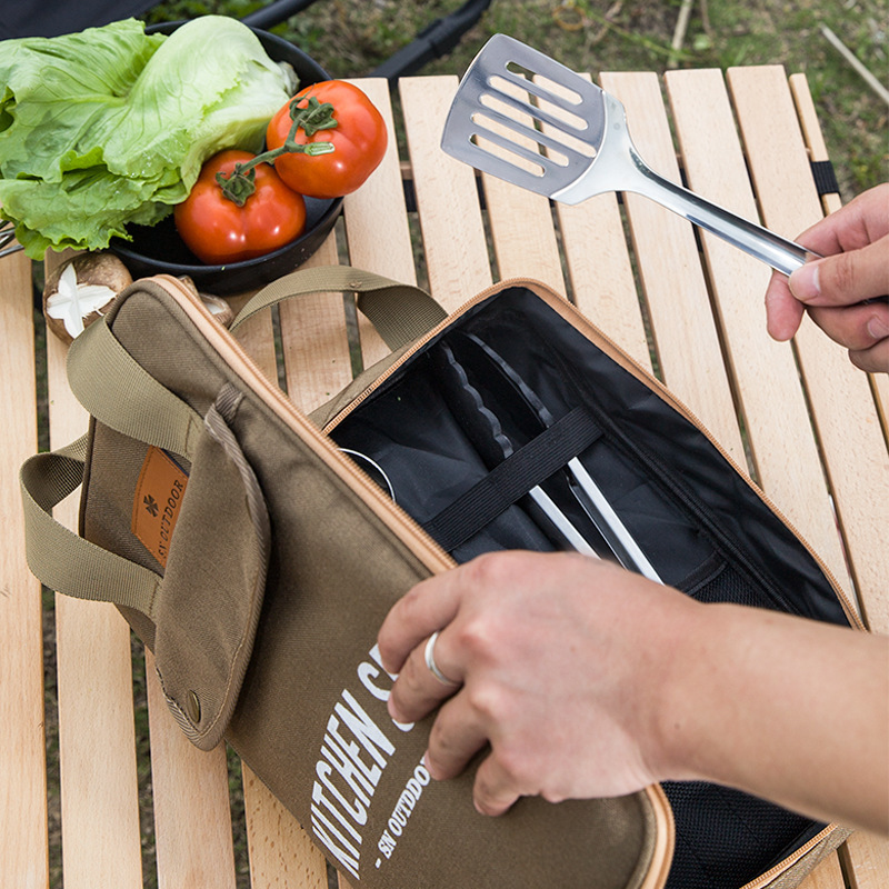 Camping Cooking All In One - 8 adet Kamp Mutfak Tencere Seti