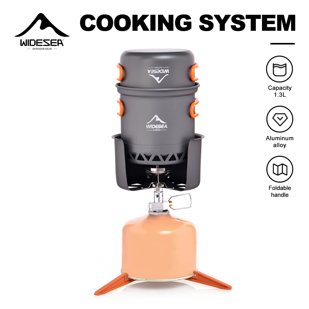 Camping Cooking All In One - Widesea Taşınabilir Kamp Ocak Seti Alüminyum