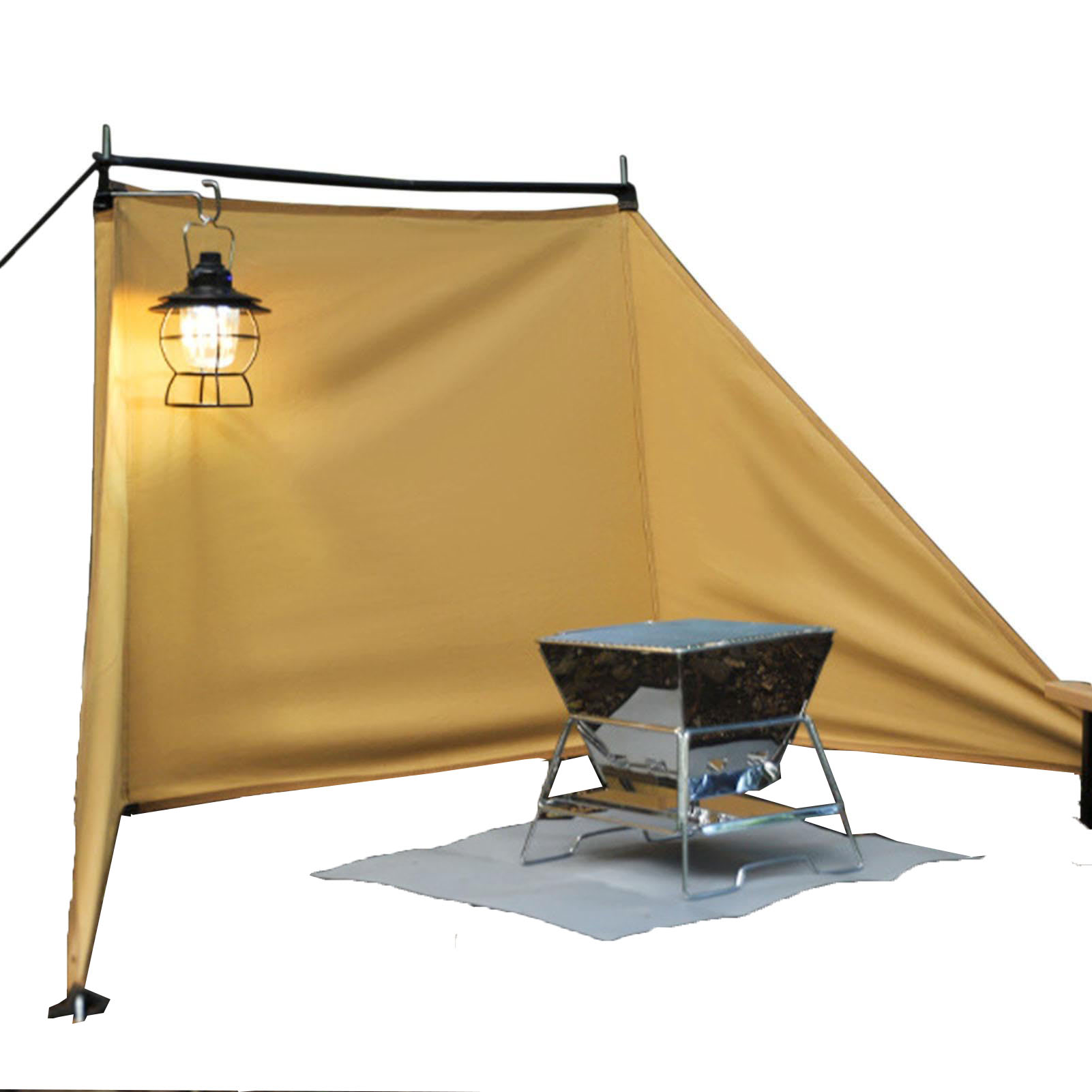 Camping Cooking Wind Blocker - Kamp Oxford Pişirme Rüzgarlığı, Katlanabilir Kamp