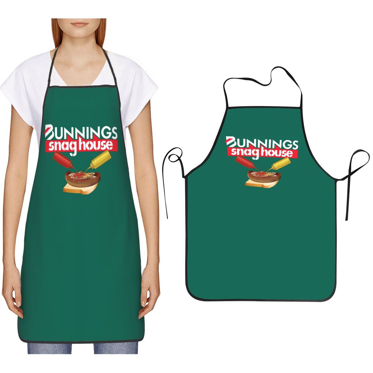 Camping Cooking Apron - Bunnings Snaghouse Önlükleri Şef Yemek Pişirme