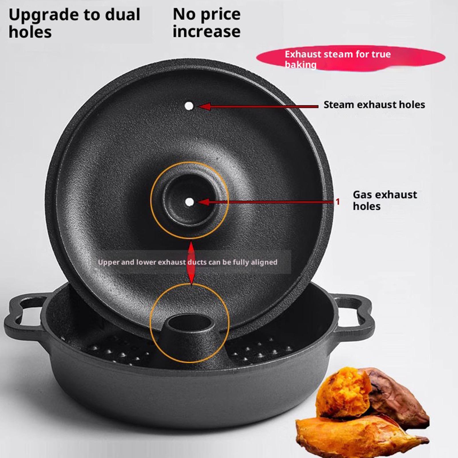Camping Cooking Dutch Oven - Dökme Demir Kazan, Ağır Hizmet Tipi,