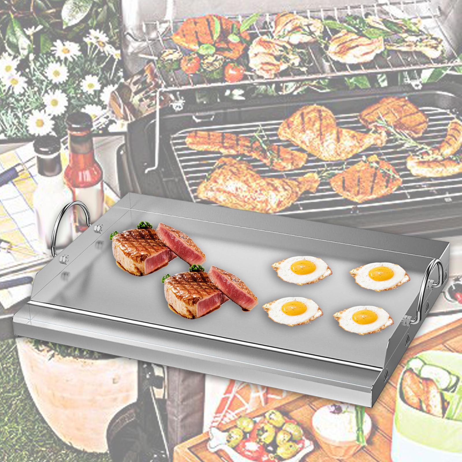 Camping Cooking Flat Top - Paslanmaz Çelik Pişirme Kalbur BARBEKÜ Araçları