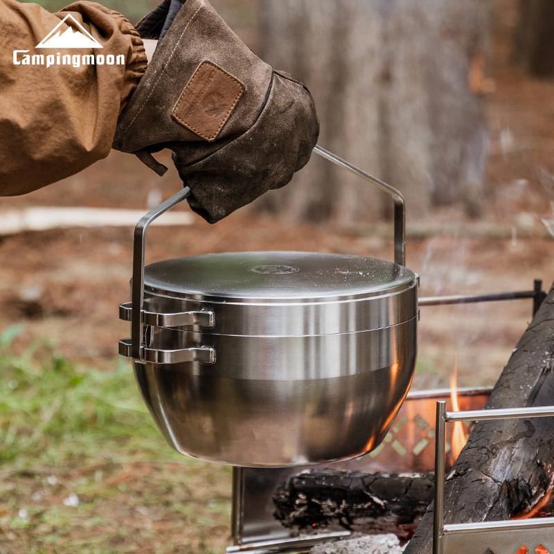 Camping Cooking Dutch Oven - Çok Amaçlı Kamp Tenceresi - 304