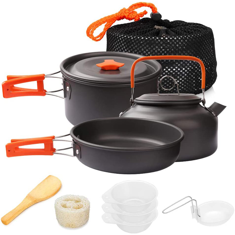 Camping Cooking Rack - 1 adet/1 takım Kamp Tencere Seti
