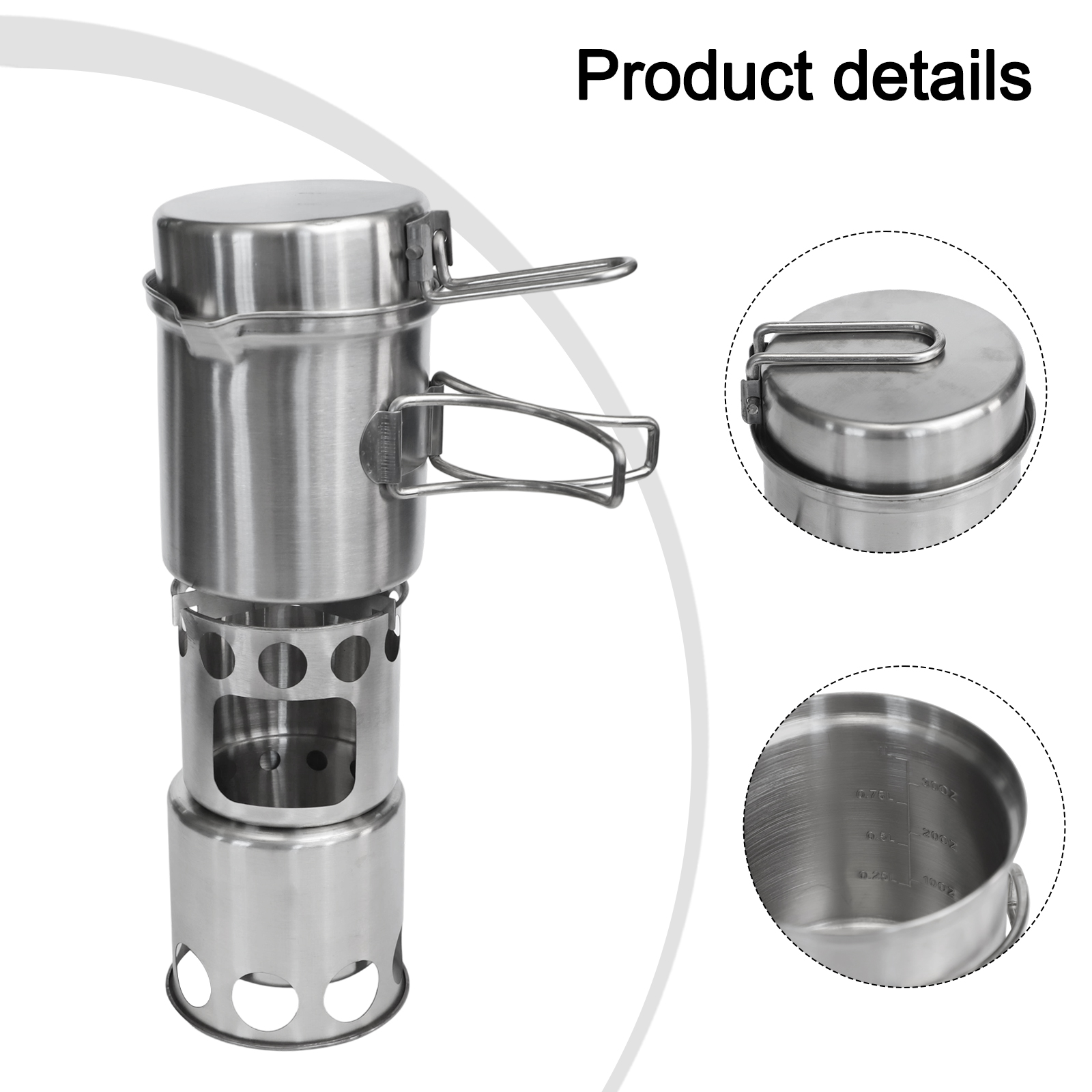 Camping Cooking Materials - Kamp için Taşınabilir Yakacak Odun Sobası
