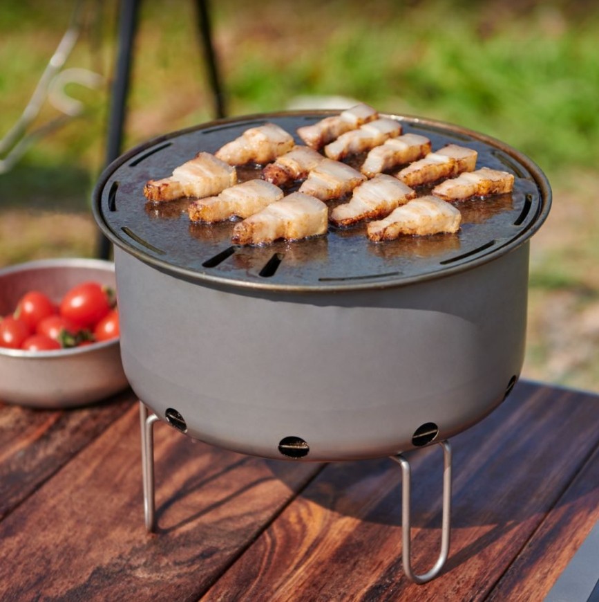 Camping Cooking Flat Top - Açık Hava Titanyum Taşınabilir Düz Üstlü