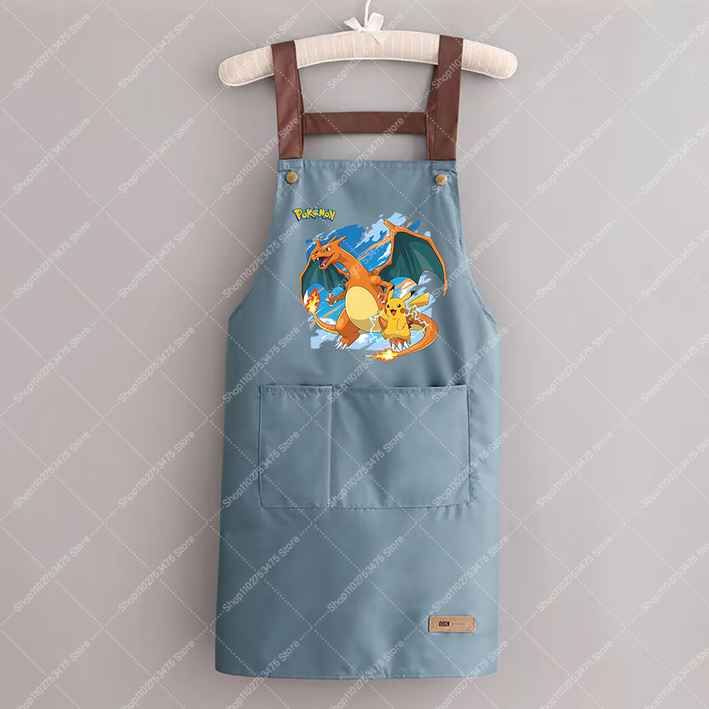 Camping Cooking Apron - Kadın Erkek Moda Baskılı Önlük Karikatür