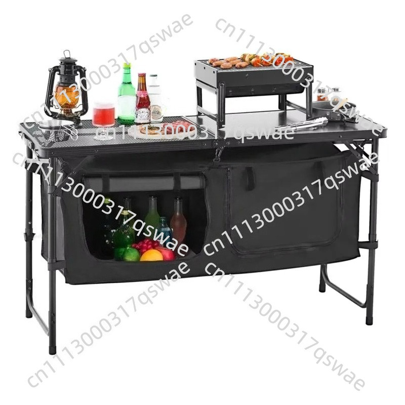 Camping Cooking Options - Ayarlanabilir Yükseklikli Kamp Mutfak Yemek Masası
