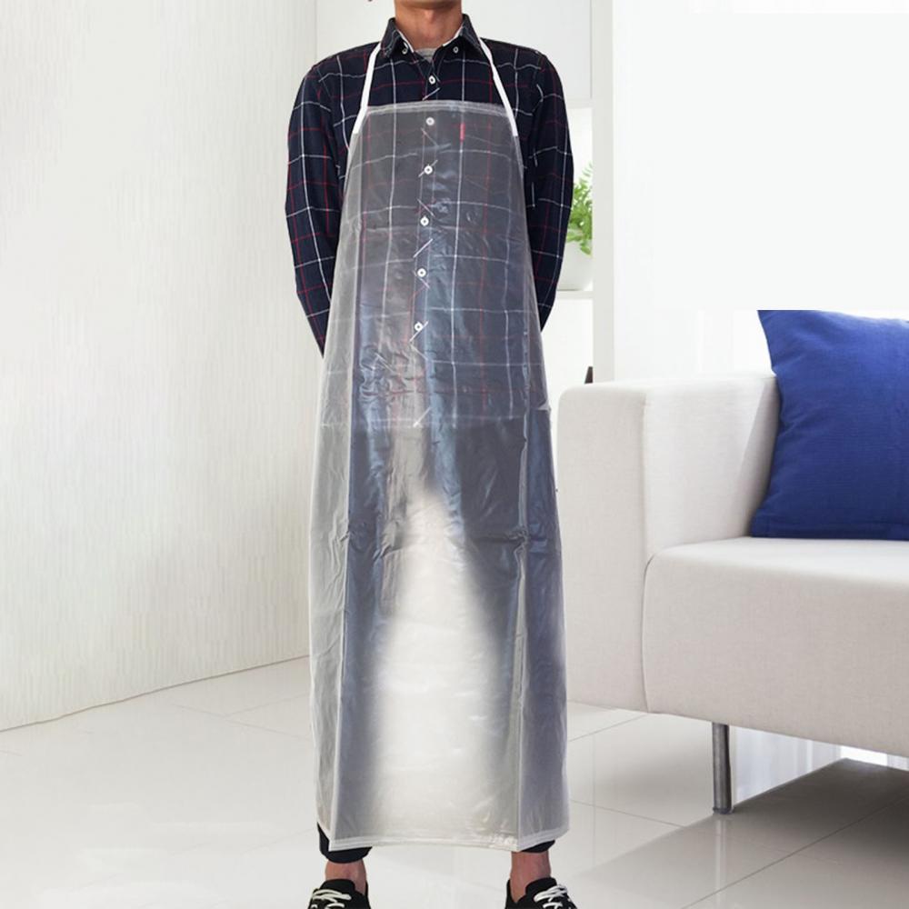 Camping Cooking Apron - Önlük su geçirmez şeffaf şeffaf PVC