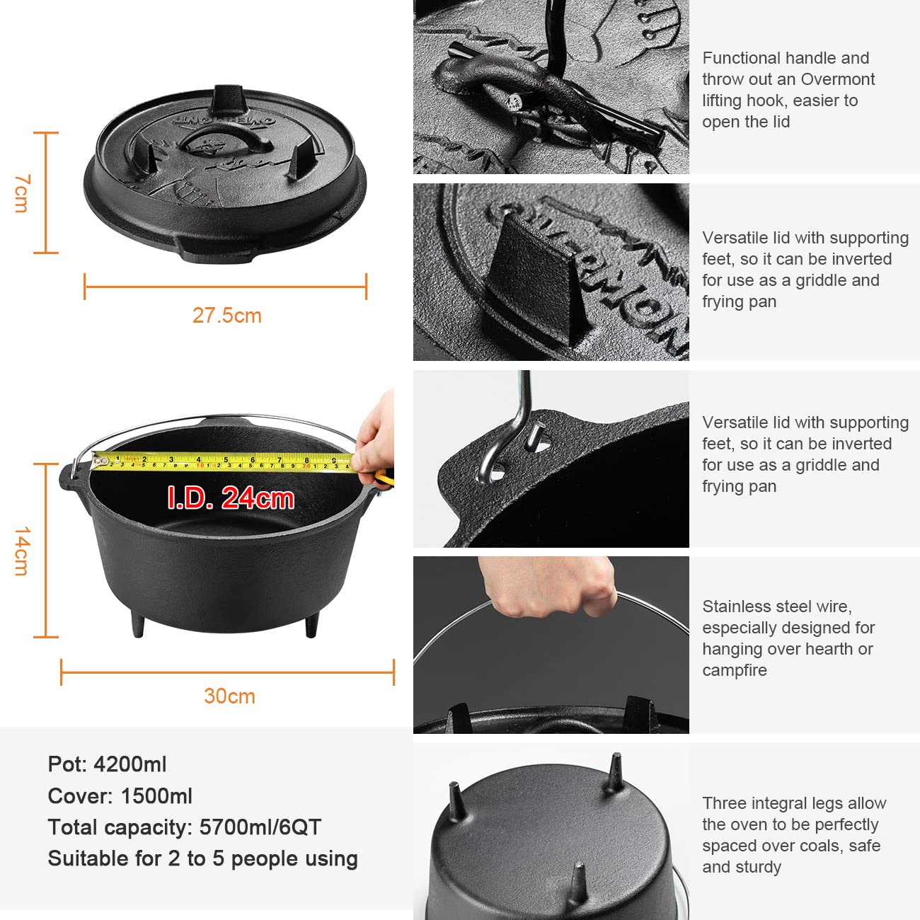 25cm kamp güveç tenceresi önce - Camping Cooking Dutch Oven incelemesi ve fiyatı