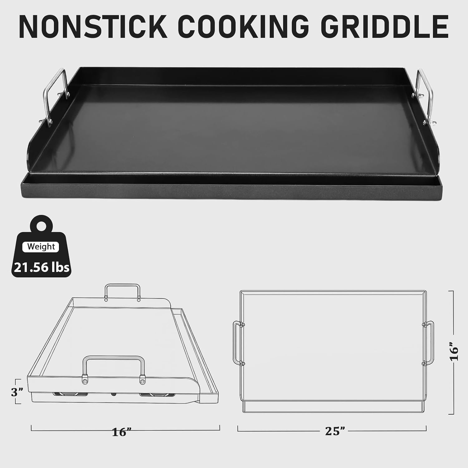 Yapışmaz Dökme Demir Düz Tava  - Camping Cooking Flat Top incelemesi ve fiyatı