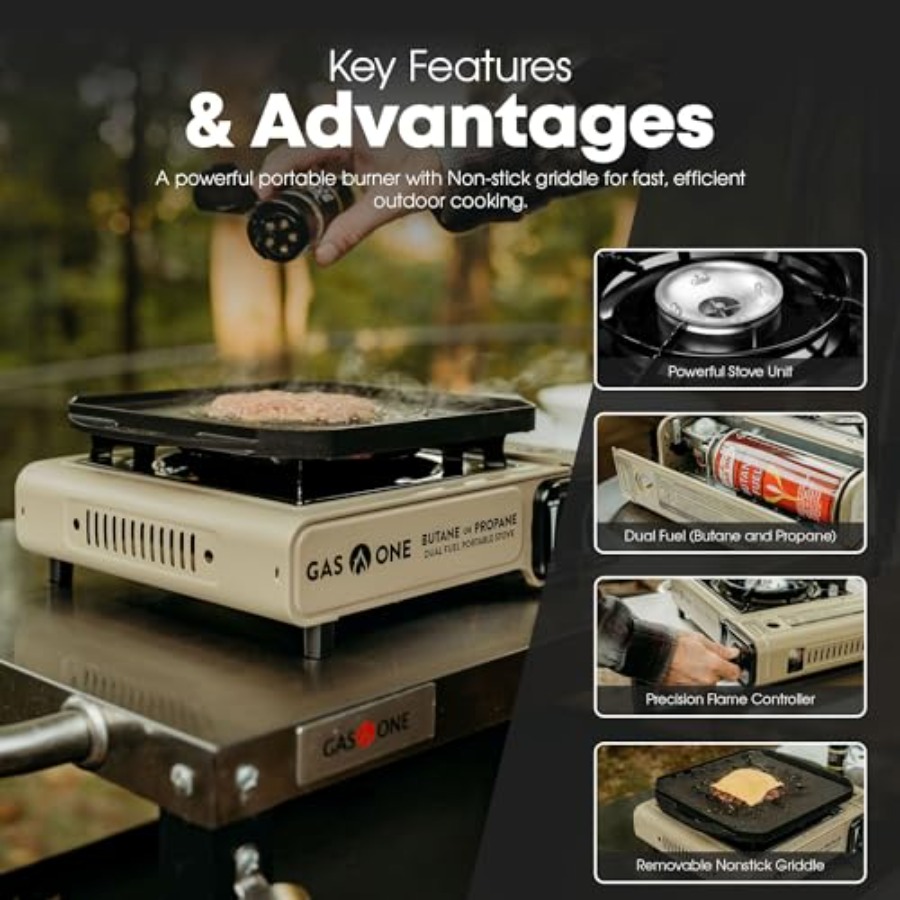 GasOne GS-3400P-KIT Propan vey - Camping Cooking Flat Top incelemesi ve fiyatı