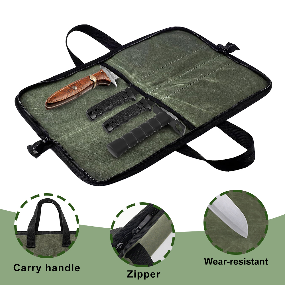 Cilalı Kanvas Bıçak Çantası Ço - Camping Cooking Rack incelemesi ve fiyatı