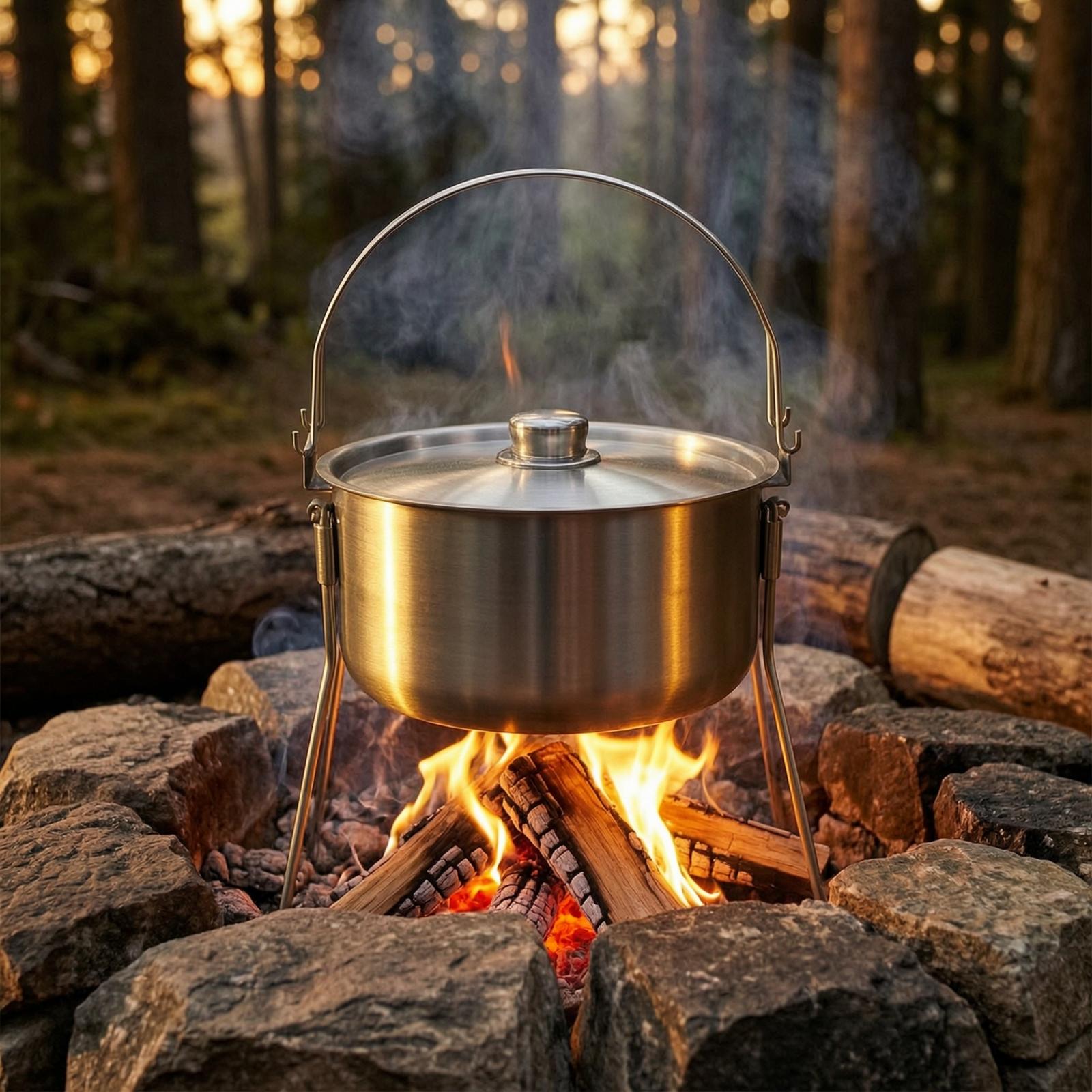 Üç Ayaklı Çerçeveli Paslanmaz  - Camping Cooking Pot Tripod incelemesi ve fiyatı