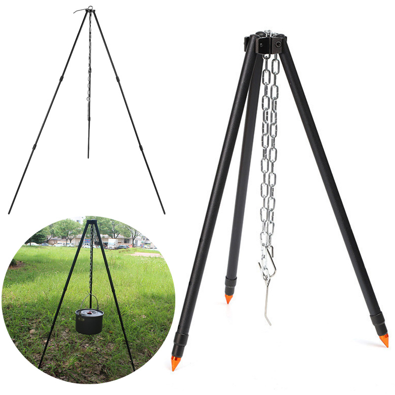 Kamp ateşi için üçayaklı tence - Camping Cooking Pot Tripod incelemesi ve fiyatı