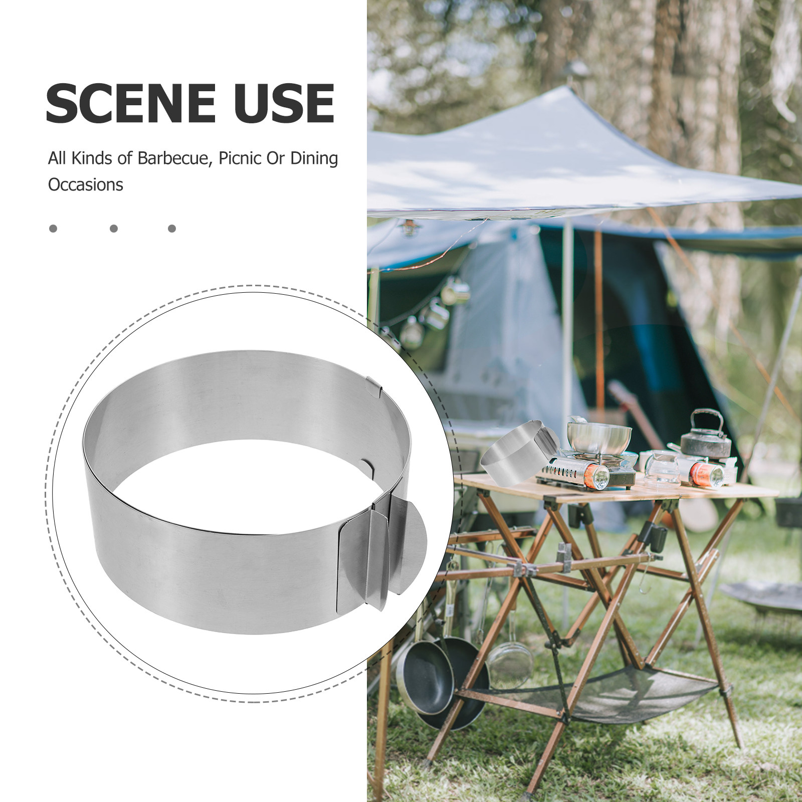 Ayarlanabilir Kamp Sobası Rüzg - Camping Cooking Wind Blocker incelemesi ve fiyatı