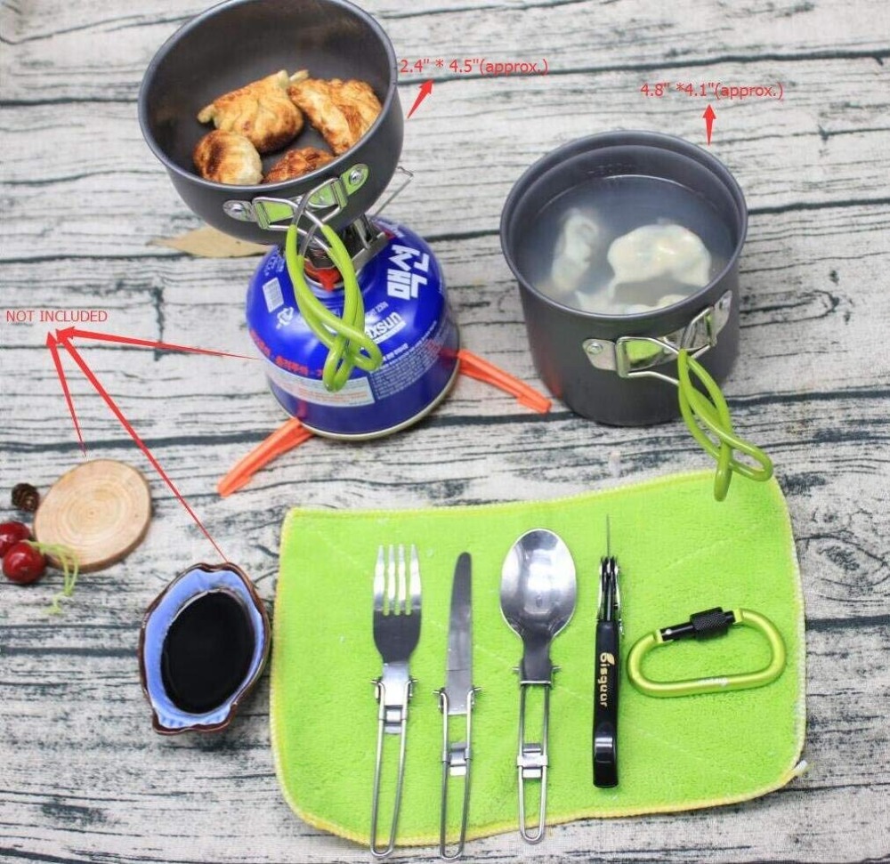 12-17 adet kamp tencere soba s - Camping Cooking Pot Tripod incelemesi ve fiyatı