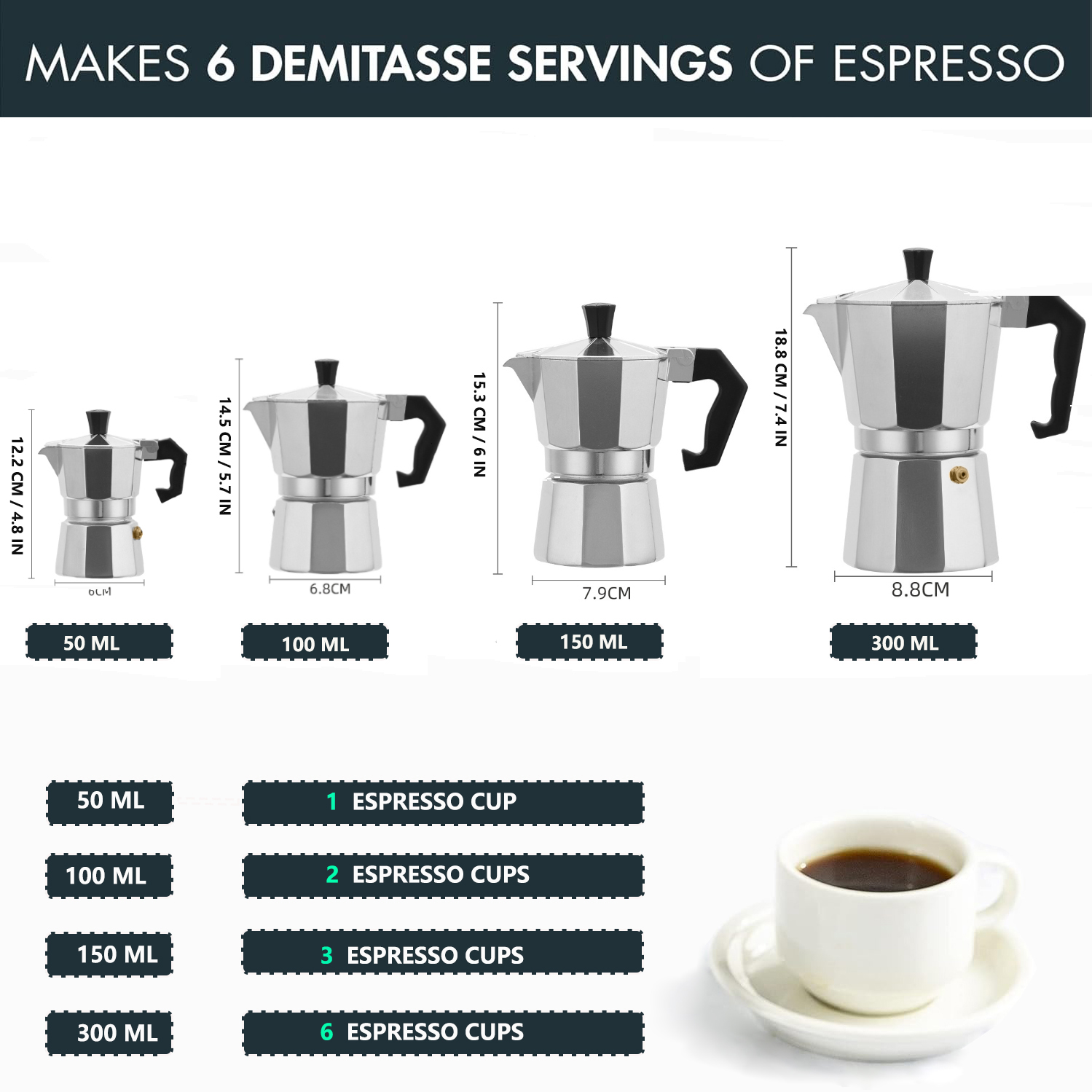 Klasik Alüminyum Moka Pot 50-3 - Camping Cooking Utensils incelemesi ve fiyatı