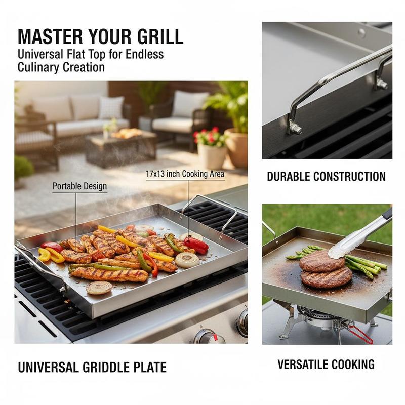 Dikdörtgen Düz Üst Plaka 17x13 - Camping Cooking Flat Top incelemesi ve fiyatı