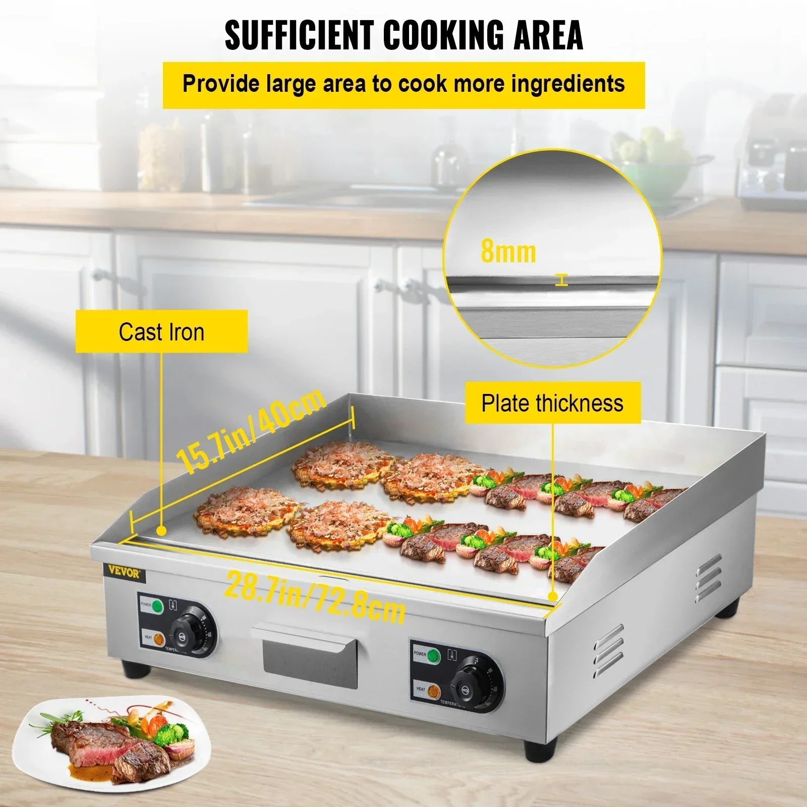 Elektrikli Tezgah Üstü Kalbur  - Camping Cooking Flat Top incelemesi ve fiyatı