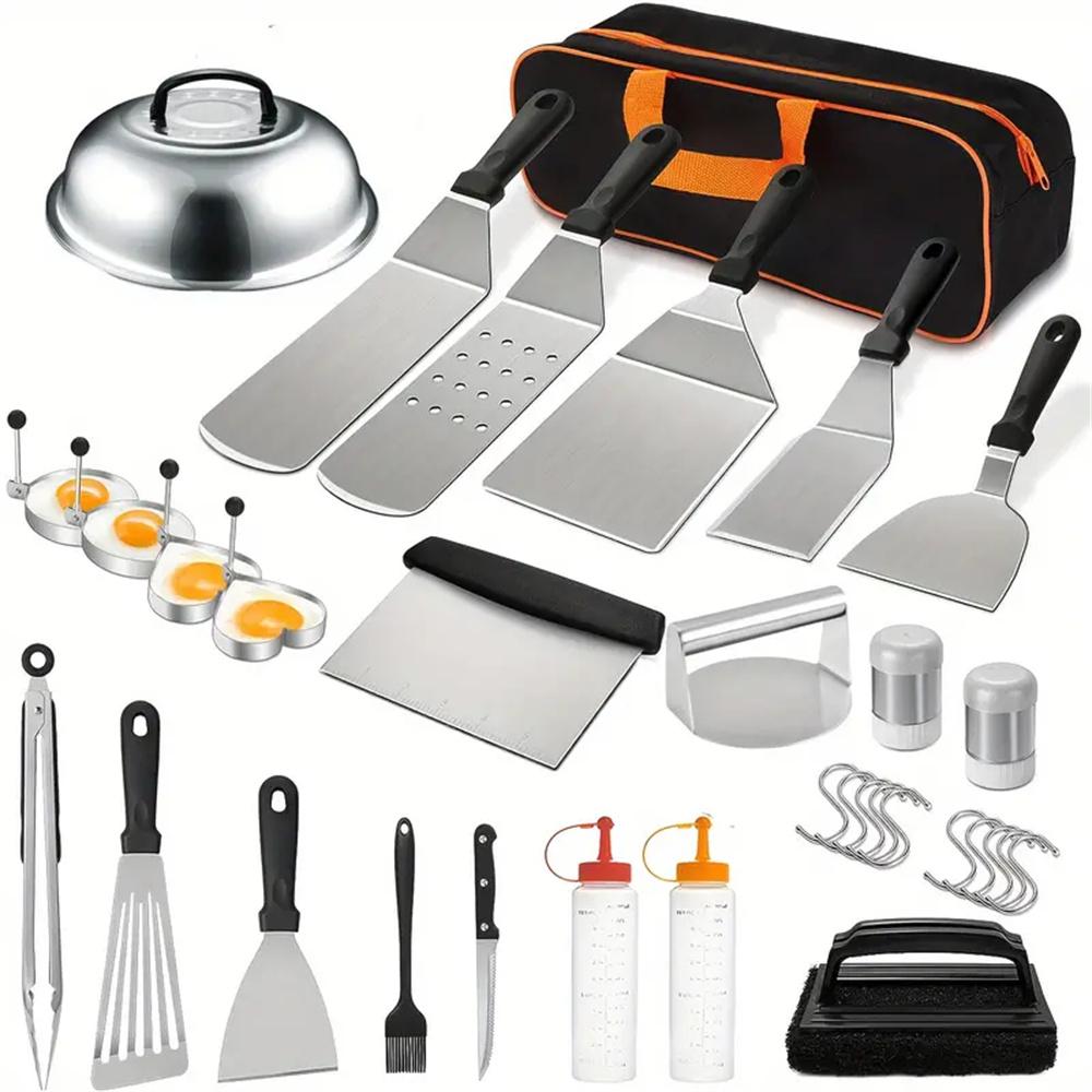 33 Parça Düz Üst Izgara Aksesu - Camping Cooking Flat Top incelemesi ve fiyatı