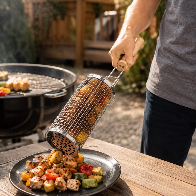 Yuvarlak Barbekü Izgara Sepeti - Camping Cooking Grill incelemesi ve fiyatı