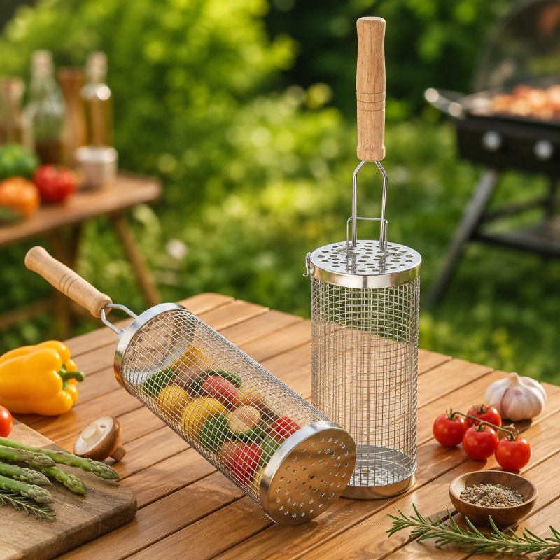 Yuvarlak Barbekü Izgara Sepeti - Camping Cooking Grill incelemesi ve fiyatı