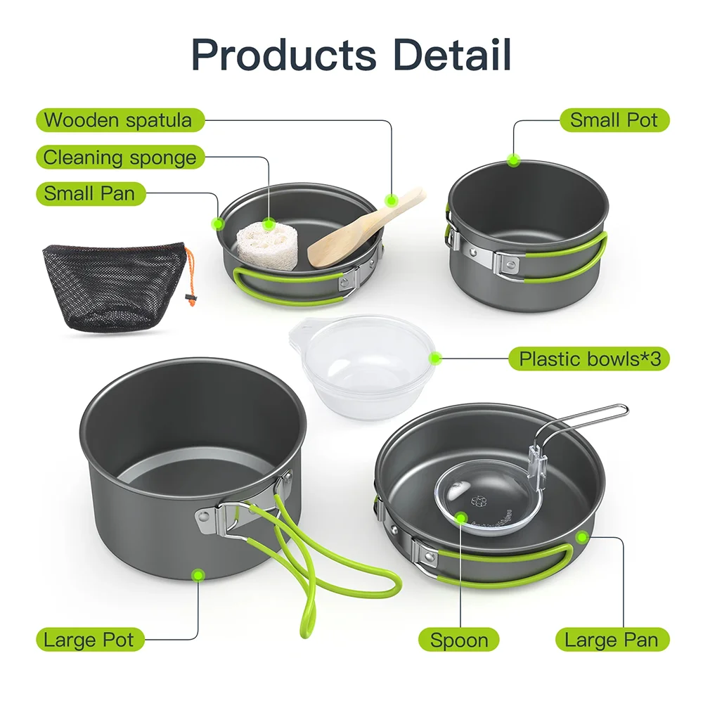 2-3 Kişilik Açık Hava Yemek Pi - Camping Cooking Materials incelemesi ve fiyatı