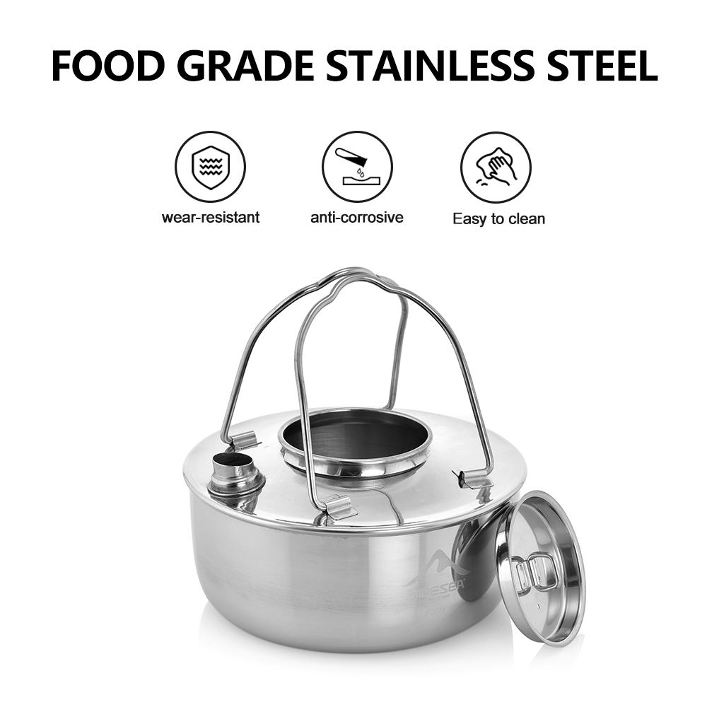 Widesea kamp açık Outdoor SS30 - Camping Cooking Kettle incelemesi ve fiyatı
