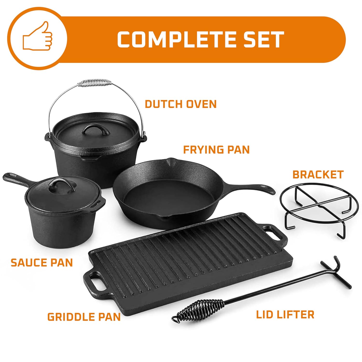 7 Parçalı Kamp Yemek Pişirme S - Camping Cooking Dutch Oven incelemesi ve fiyatı