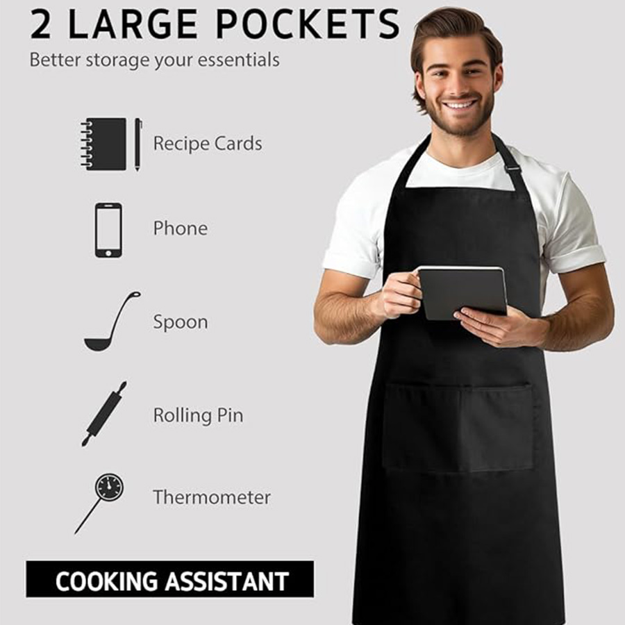 2 Parçalı Set; 2 Cepli Sade Dü - Camping Cooking Apron incelemesi ve fiyatı