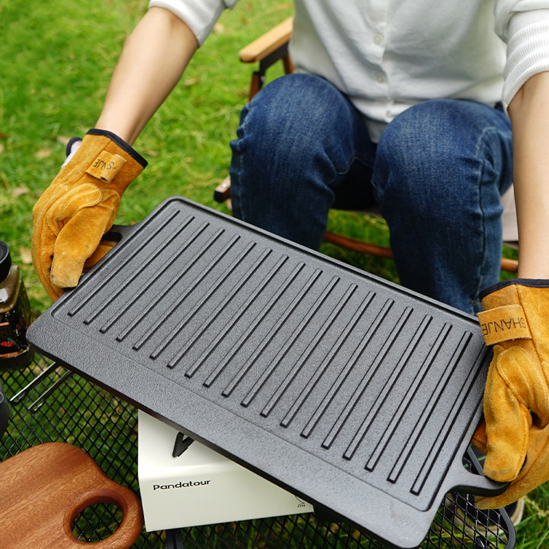 Çift Taraflı Dökme Demir Izgar - Camping Cooking Flat Top incelemesi ve fiyatı