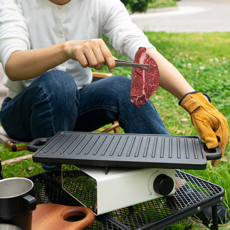 Çift Taraflı Dökme Demir Izgar - Camping Cooking Flat Top incelemesi ve fiyatı