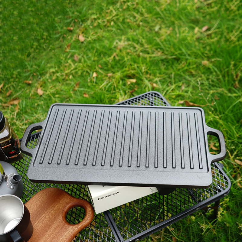 Çift Taraflı Dökme Demir Izgar - Camping Cooking Flat Top incelemesi ve fiyatı